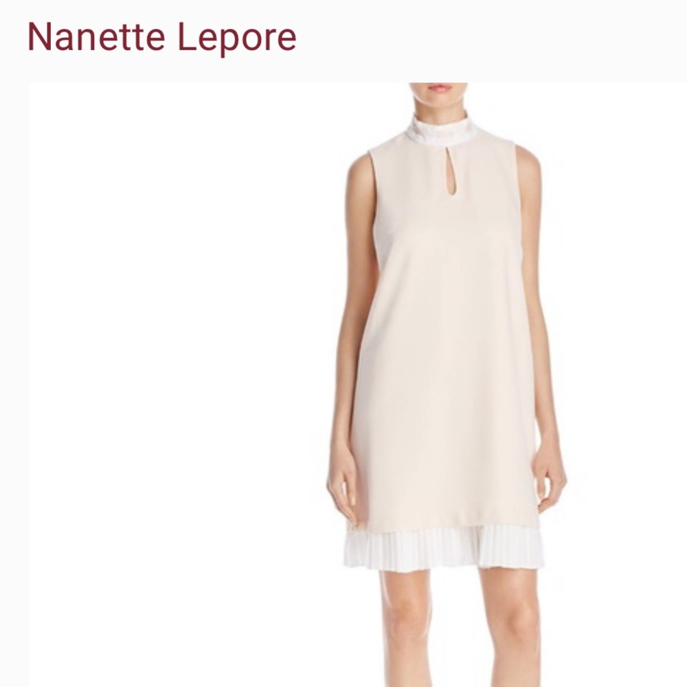 ❌SOLD❌ Nanette Lepore NWT Pleated Hem Dress - Picture 1 of 10